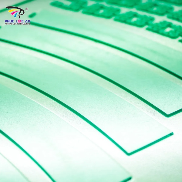 Bản in polymer bị nhòe do mực in không phù hợp