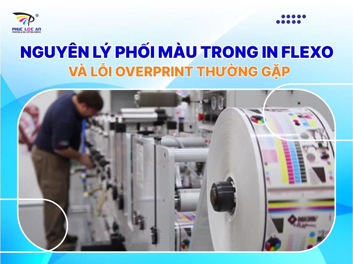 Nguyên lý phối màu trong in flexo và lỗi overprint thường gặp Nguyên lý phối màu trong in flexo và lỗi overprint thường gặp